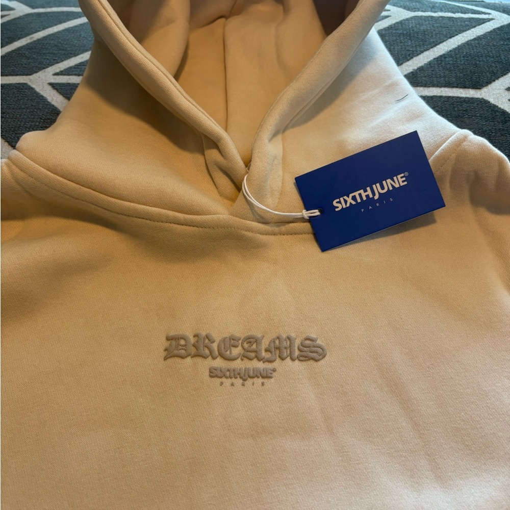 Men's or woman Cream Hoodie six June
